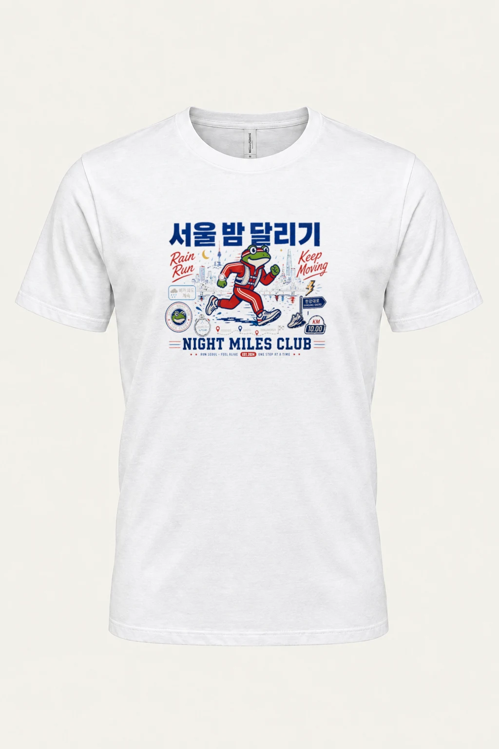 "Night miles club" Premium Unisex Crewneck T-shirt | Bella + Canvas 3001