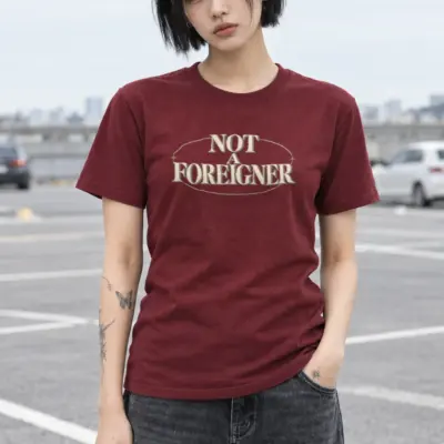 "Not a Foreigner" Heavyweight Unisex Crewneck T-shirt