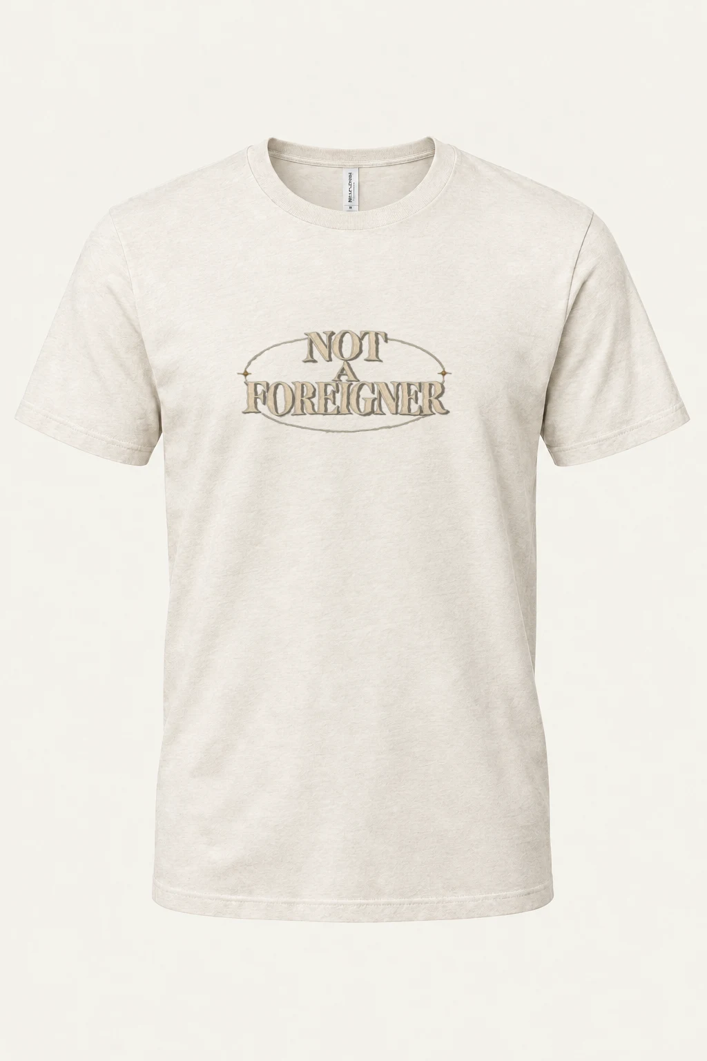 "Not a Foreigner" Heavyweight Unisex Crewneck T-shirt | Gildan 5000