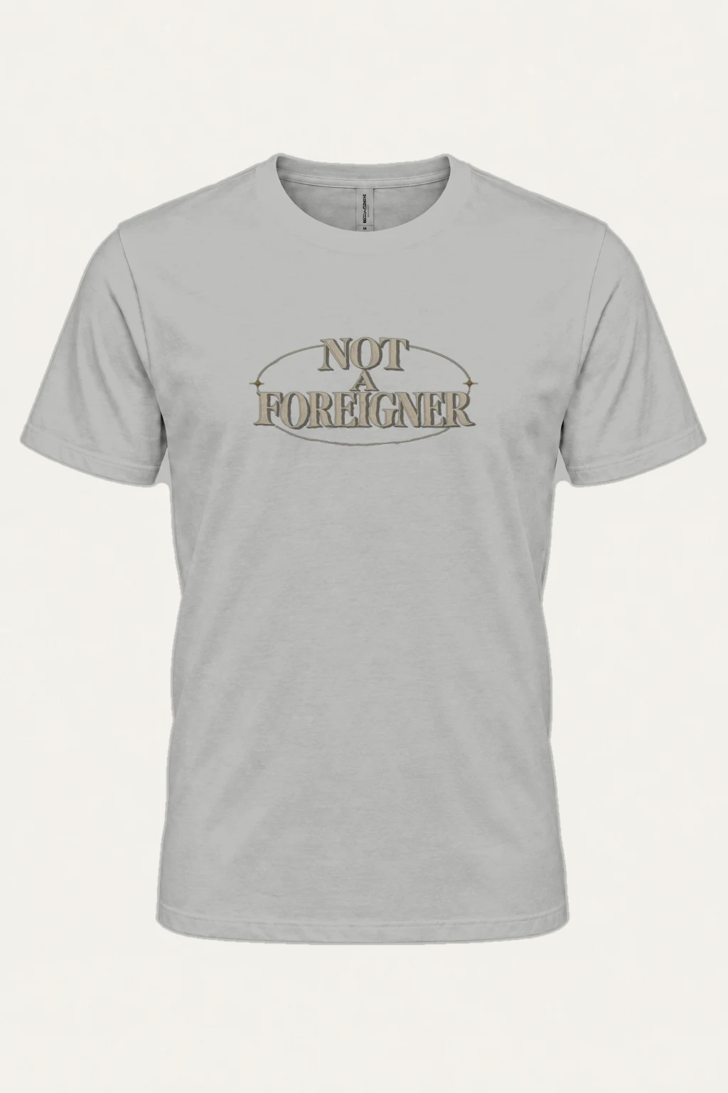 "Not a Foreigner" Heavyweight Unisex Crewneck T-shirt | Gildan 5000