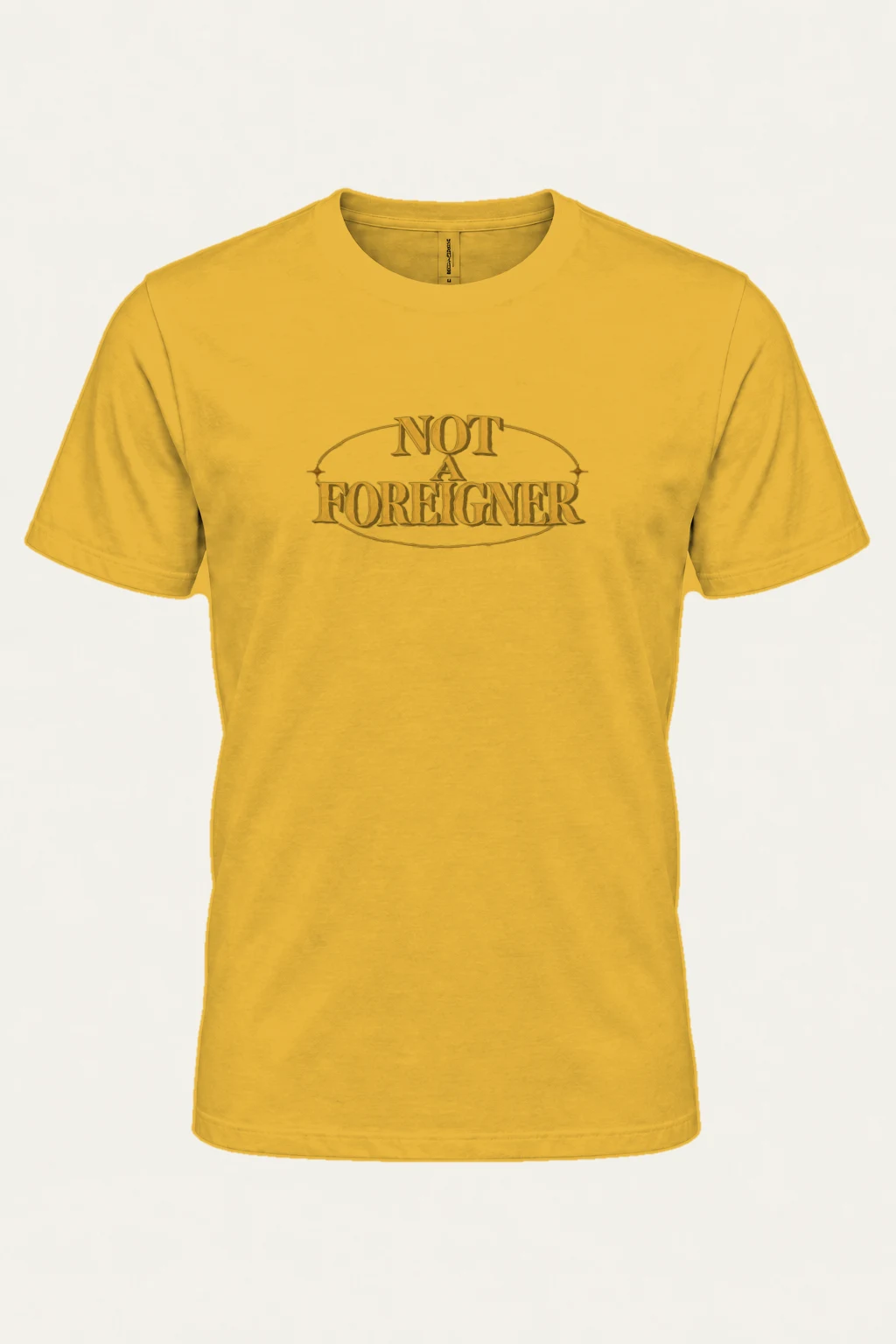 "Not a Foreigner" Heavyweight Unisex Crewneck T-shirt | Gildan 5000