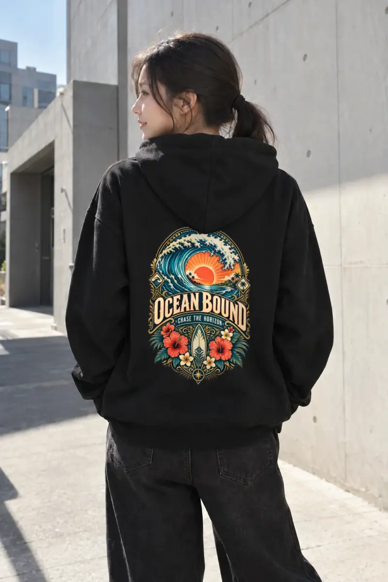"Ocean Bound" Unisex Pullover Hoodie | Bella + Canvas 3719