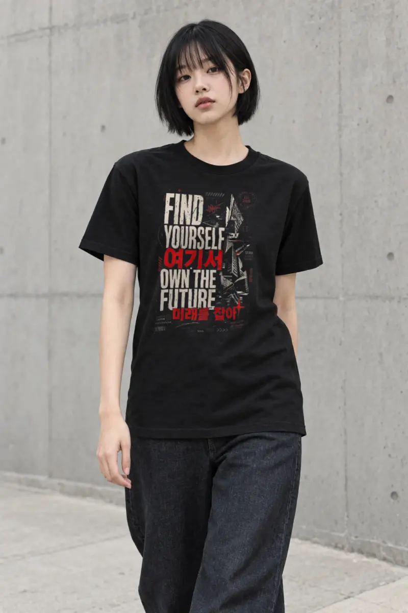 “Own the future” Heavyweight Unisex Crewneck T-shirt | Gildan 5000