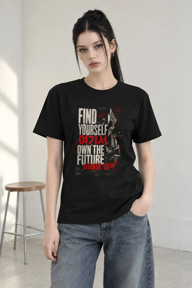 "Own the future" Heavyweight Unisex Crewneck T-shirt