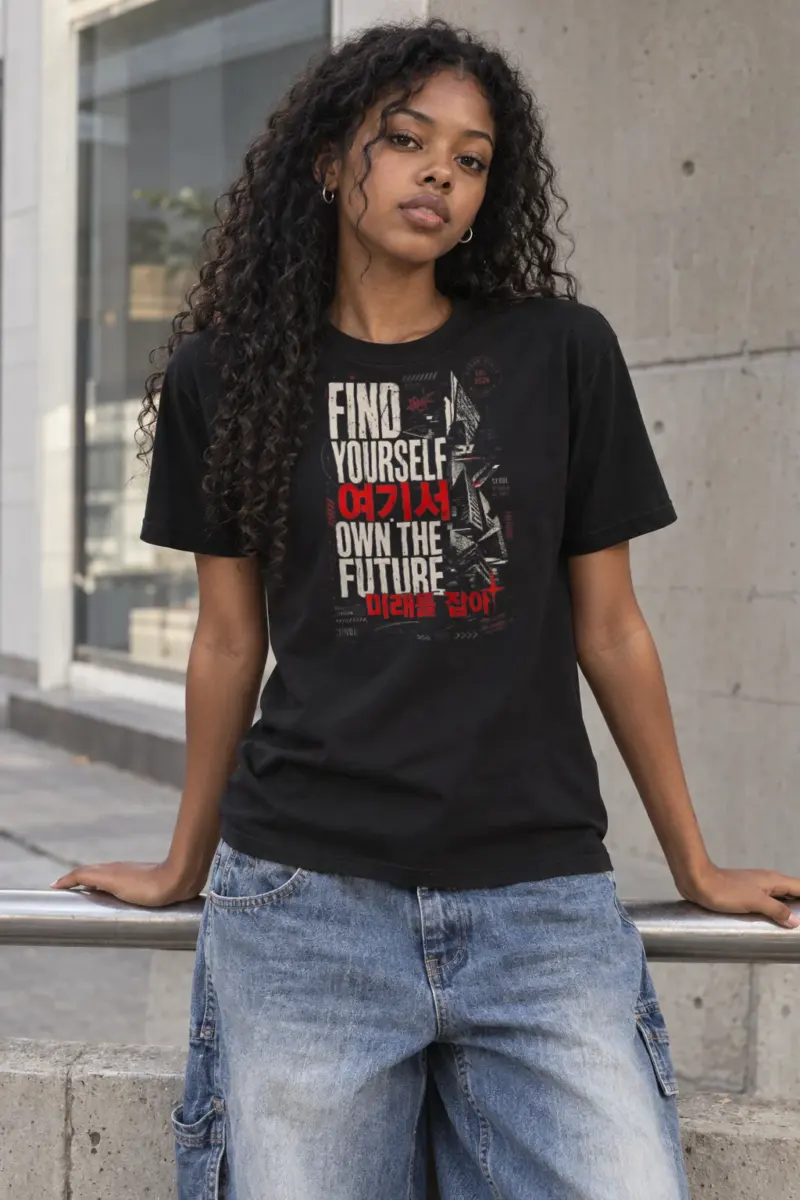 "Own the future" Heavyweight Unisex Crewneck T-shirt