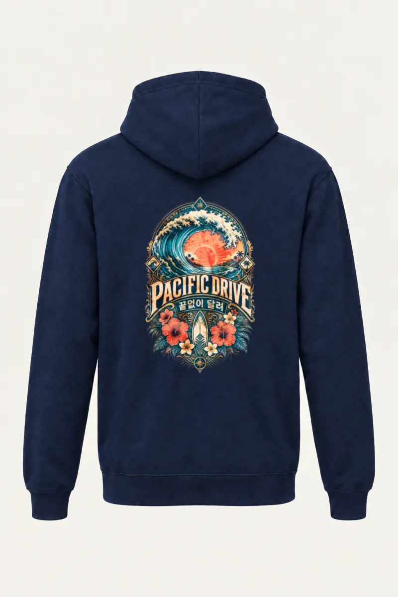 "Pacific Drive" Unisex Pullover Hoodie | Bella + Canvas 3719