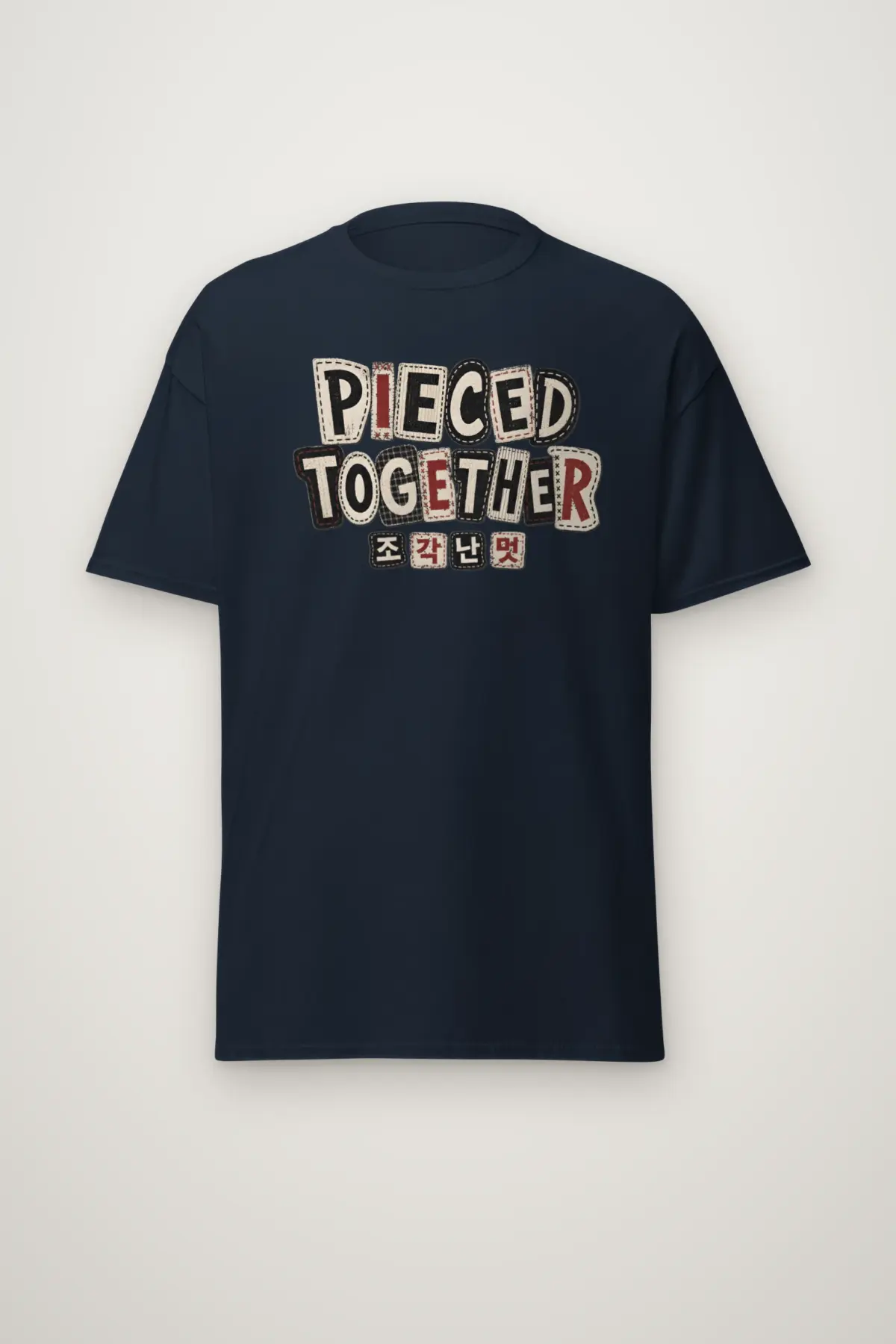 "Pieced Together" Heavyweight Unisex Crewneck T-shirt