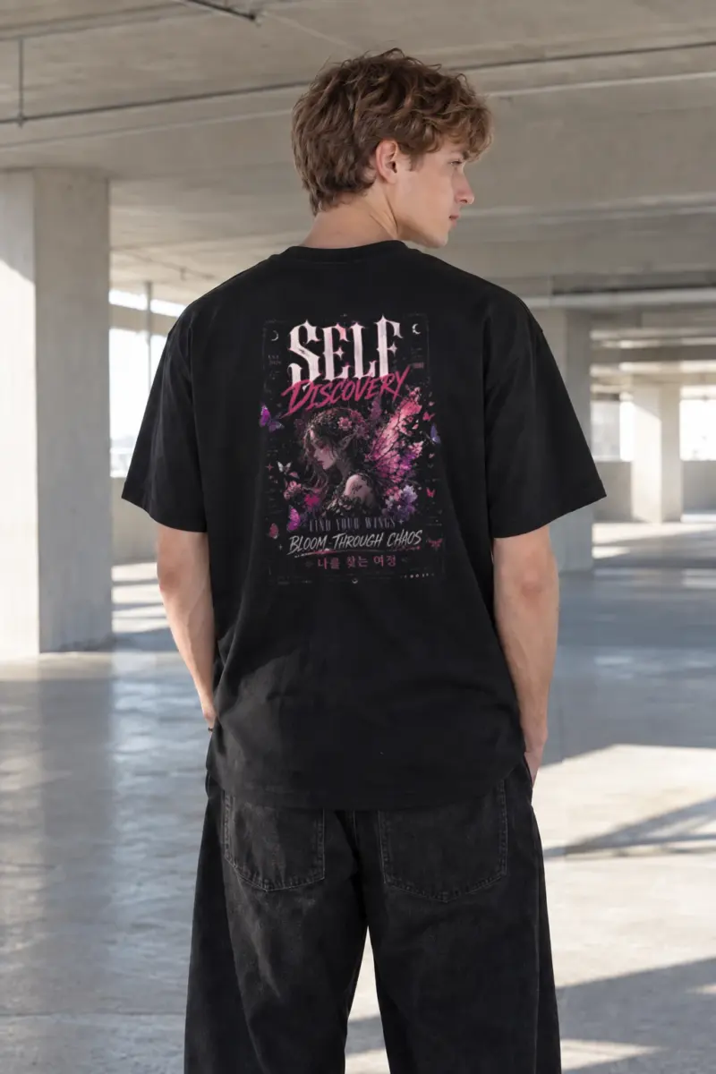 “Self discovery” Heavyweight Unisex Crewneck T-shirt | Gildan 5000