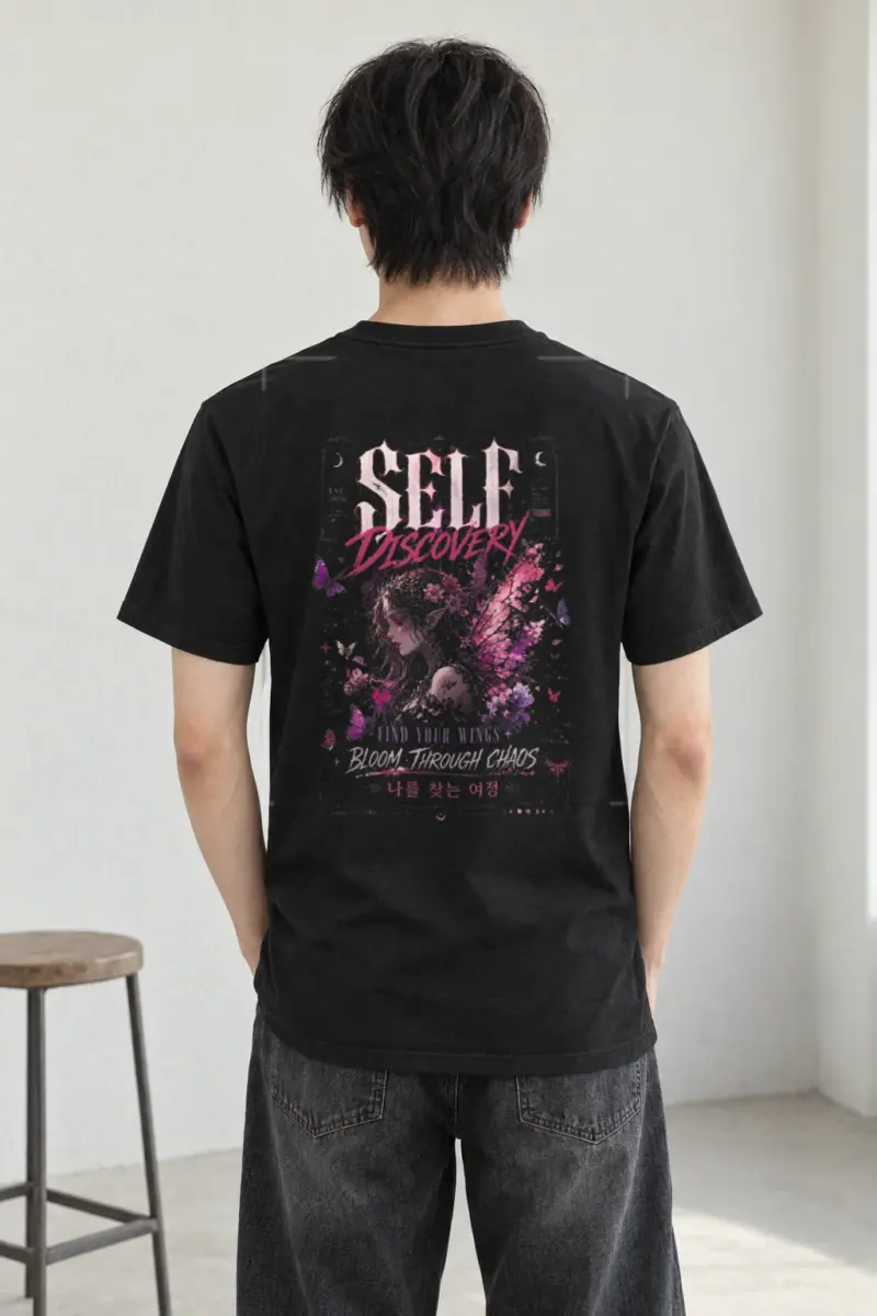 "Self discovery" Heavyweight Unisex Crewneck T-shirt