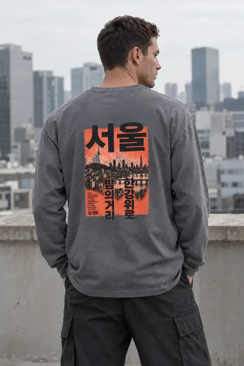 "SEOUL AFTER DARK" Premium Unisex Longsleeve T-shirt