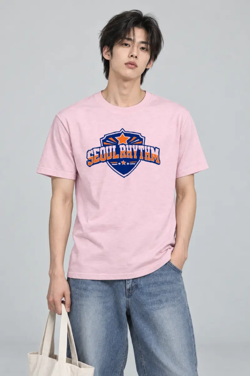 "Seoul Rhythm" Heavyweight Unisex Crewneck T-shirt