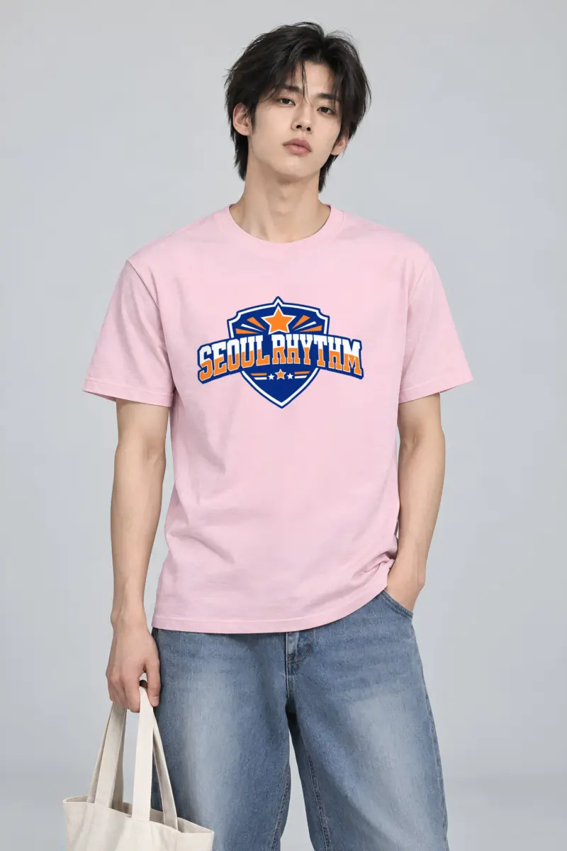 "Seoul Rhythm" Heavyweight Unisex Crewneck T-shirt