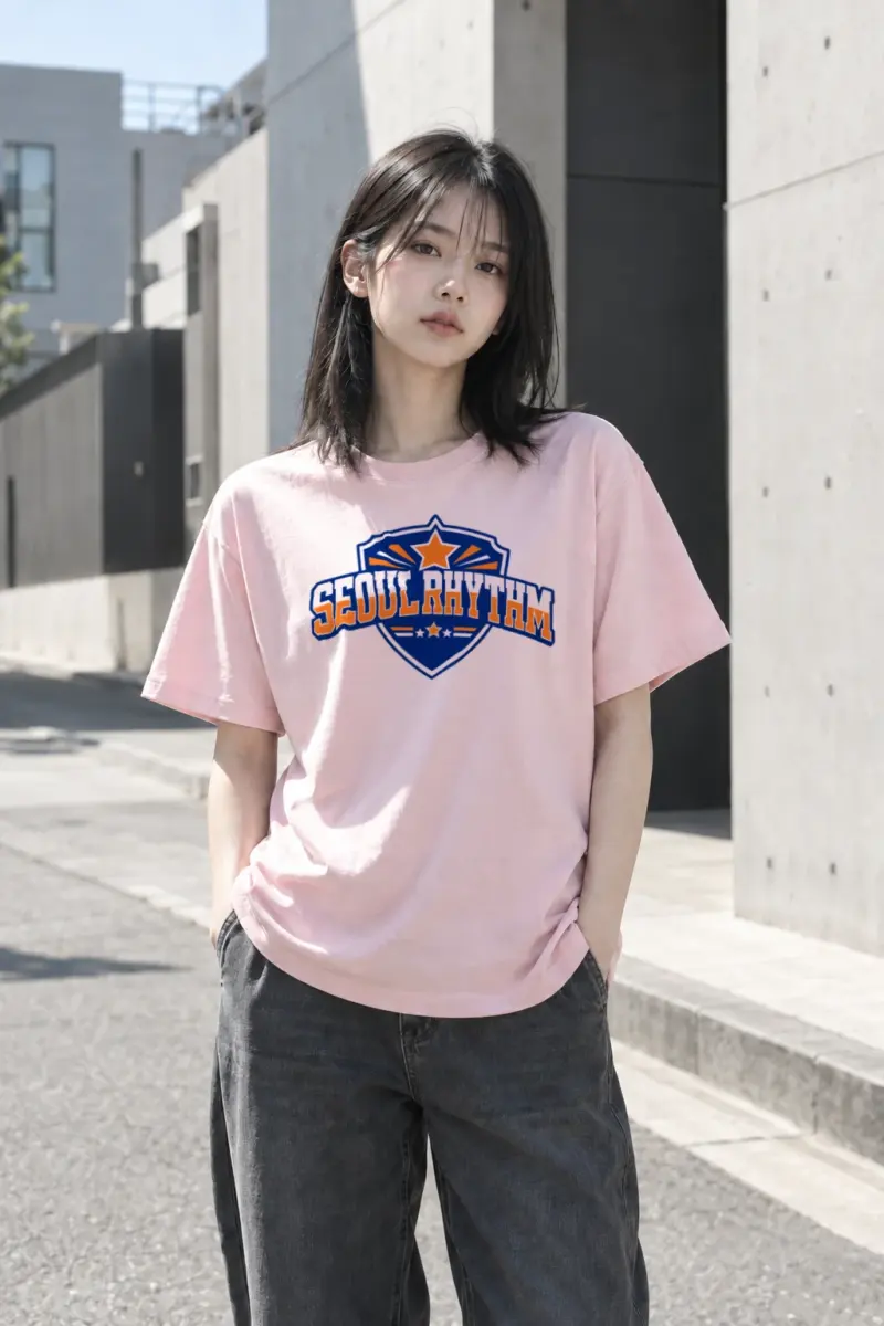 "Seoul Rhythm" Heavyweight Unisex Crewneck T-shirt | Gildan 5000