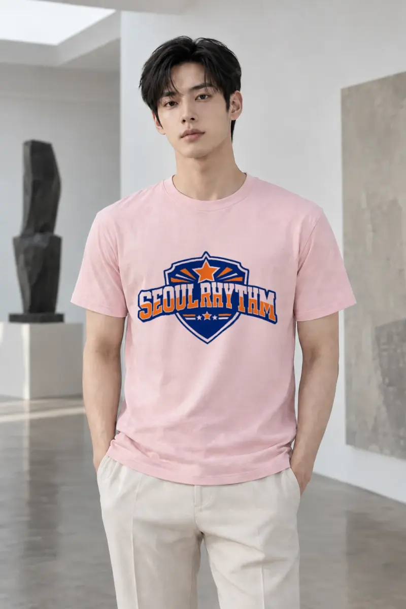 "Seoul Rhythm" Heavyweight Unisex Crewneck T-shirt | Gildan 5000
