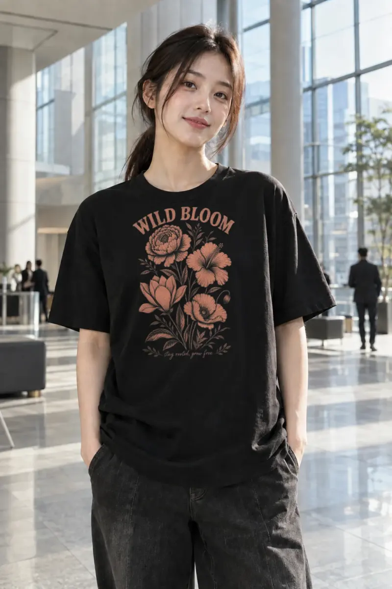 "Wild Bloom" Premium Unisex Crewneck T-shirt | Bella + Canvas 3001