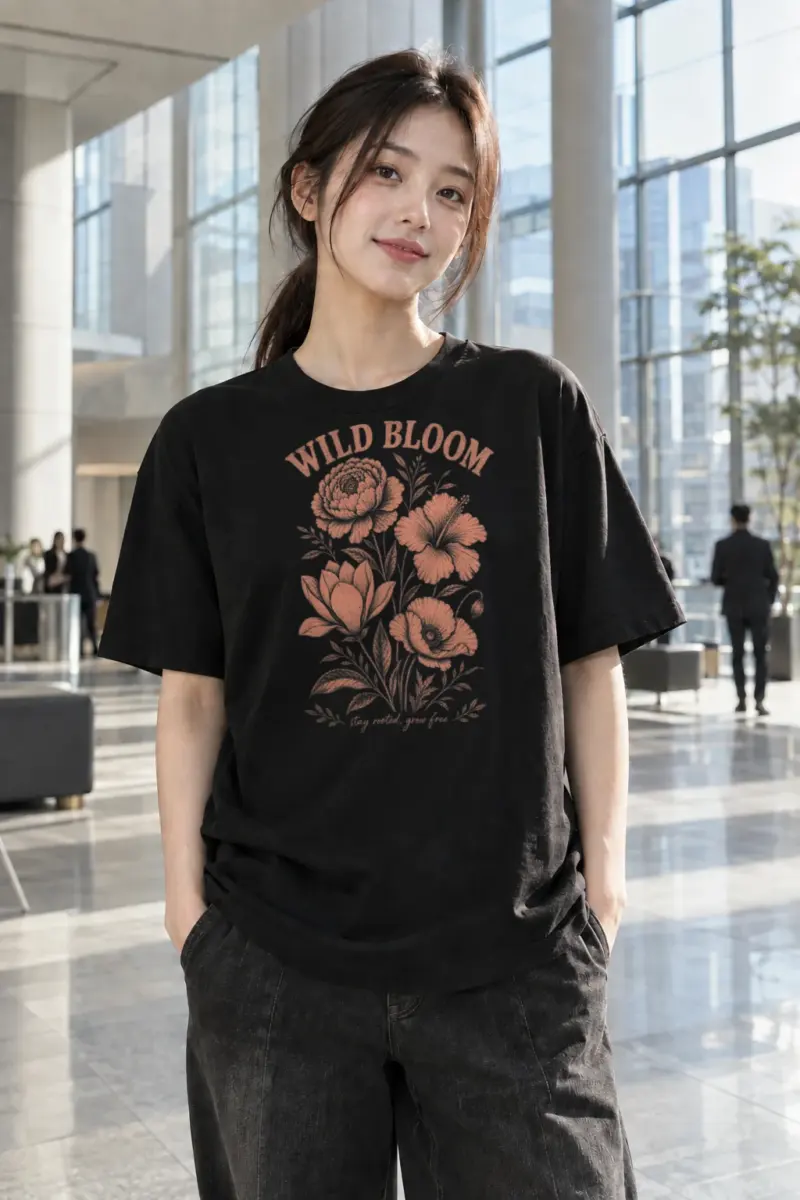 “Wild Bloom” Premium Unisex Crewneck T-shirt | Bella + Canvas 3001