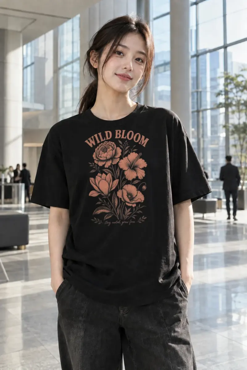 “Wild Bloom” Premium Unisex Crewneck T-shirt | Bella + Canvas 3001