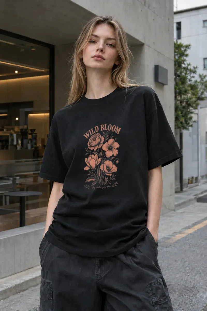 "Wild Bloom" Premium Unisex Crewneck T-shirt | Bella + Canvas 3001