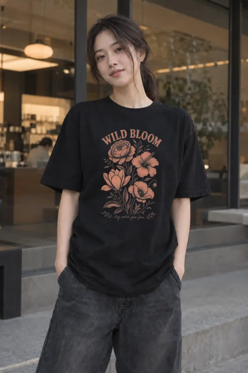 "Wild Bloom" Premium Unisex Crewneck T-shirt | Bella + Canvas 3001