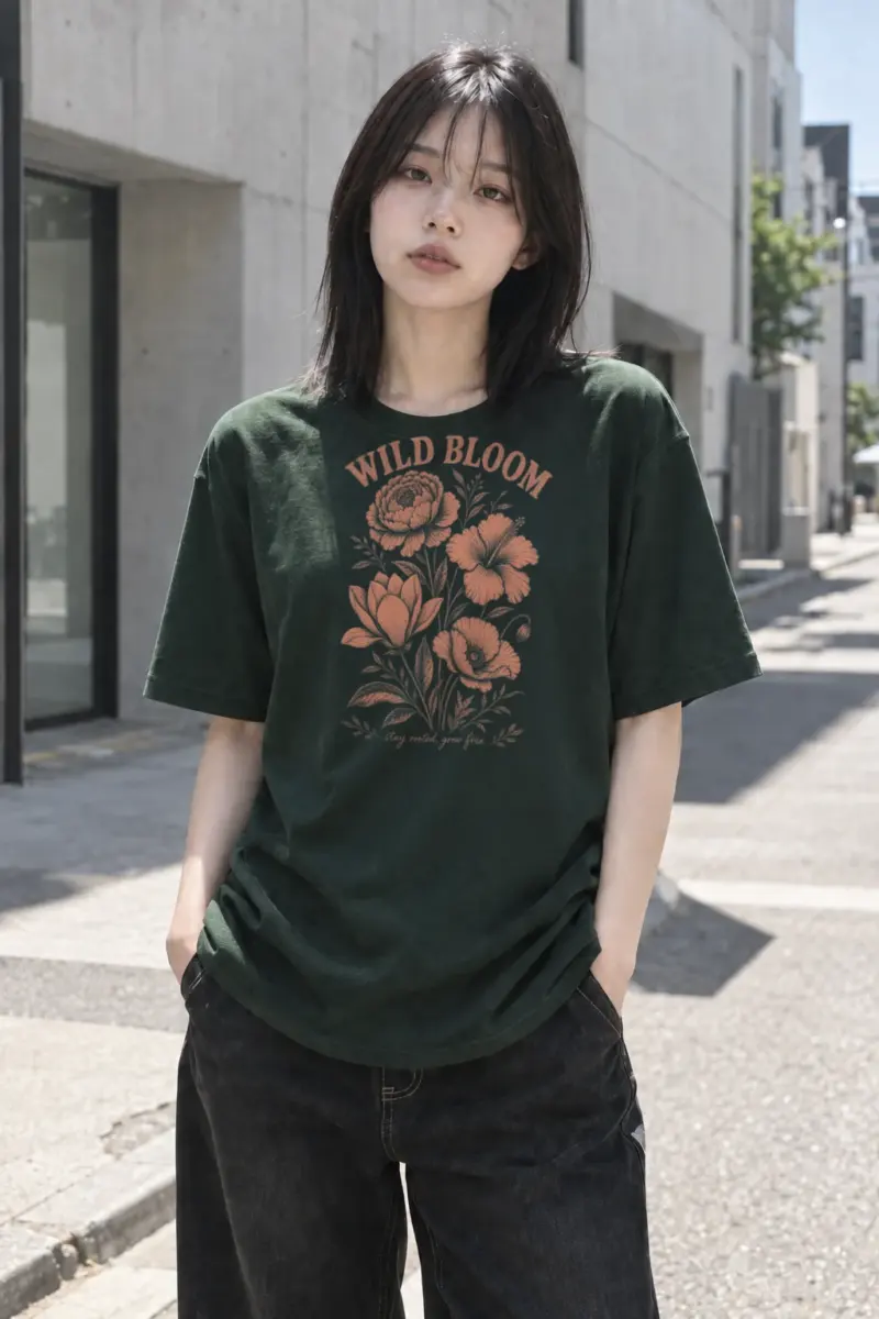 “Wild Bloom” Premium Unisex Crewneck T-shirt | Bella + Canvas 3001