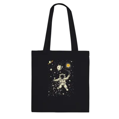"Astronaut caching stars " Premium Tote Bag Natural