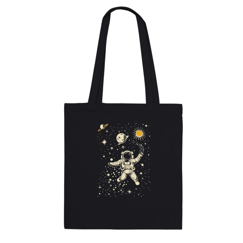 "Astronaut caching stars " Premium Tote Bag Natural