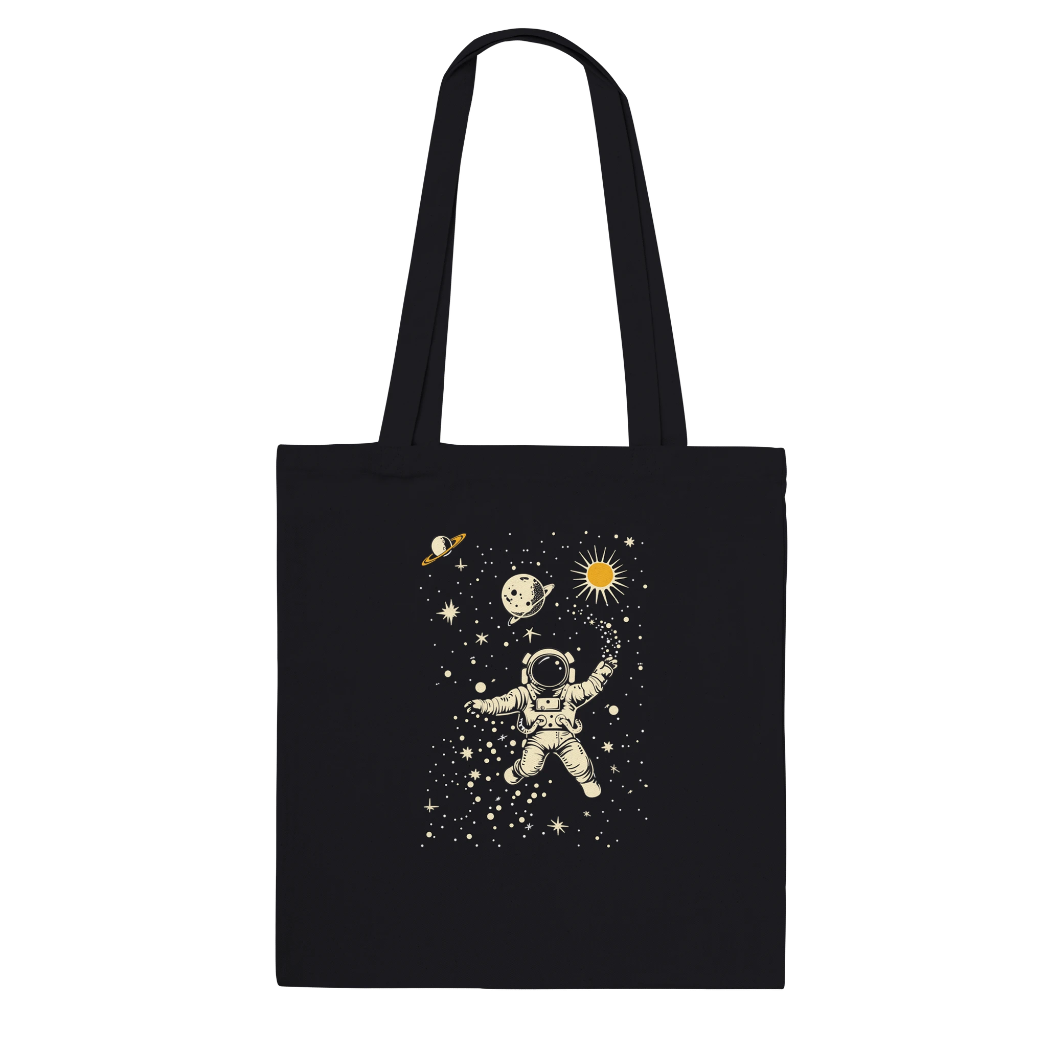 "Astronaut caching stars " Premium Tote Bag Natural
