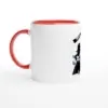 "Arirang" White 11oz Ceramic Mug with Color Inside