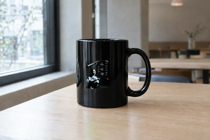 “Arirang” White 11oz Ceramic Mug with Color Inside