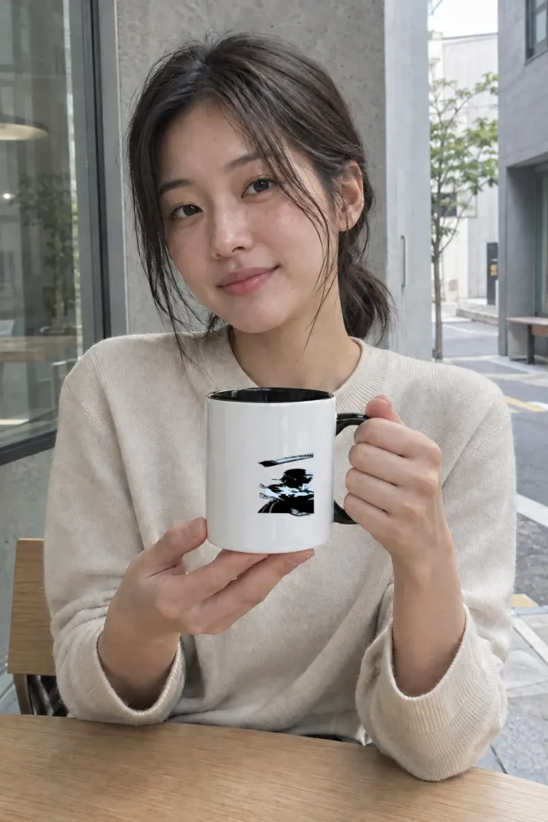 “Arirang” White 11oz Ceramic Mug with Color Inside