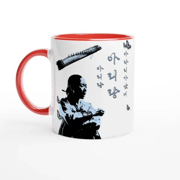 “Arirang” White 11oz Ceramic Mug with Color Inside