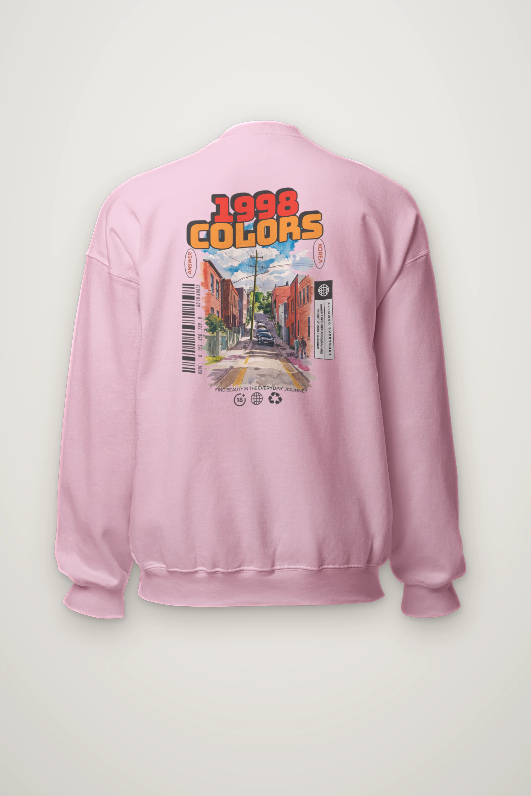 "1998 Colors Street" Heavy Blend Unisex Crewneck Sweatshirt