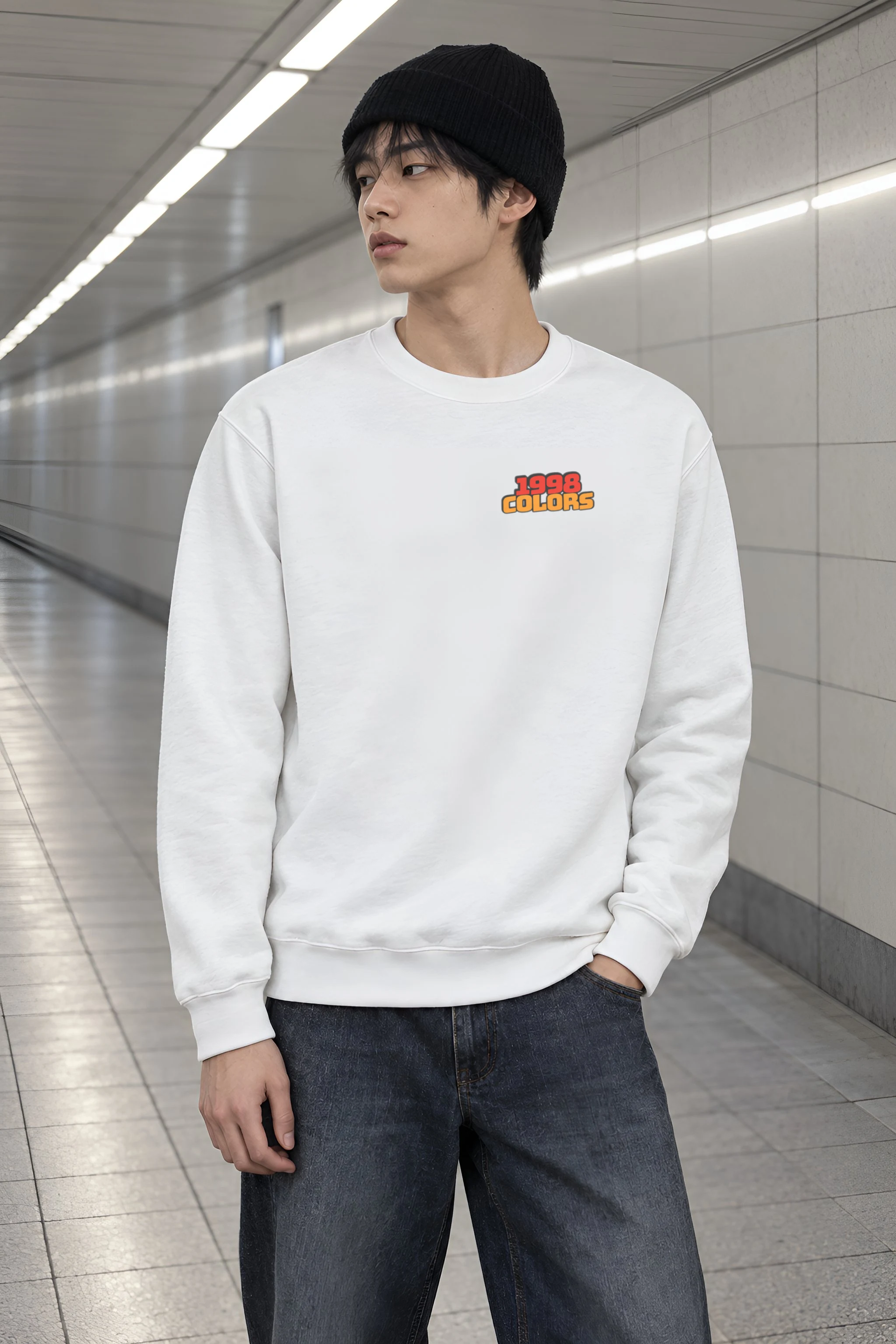 "1998 Colors Street" Heavy Blend Unisex Crewneck Sweatshirt