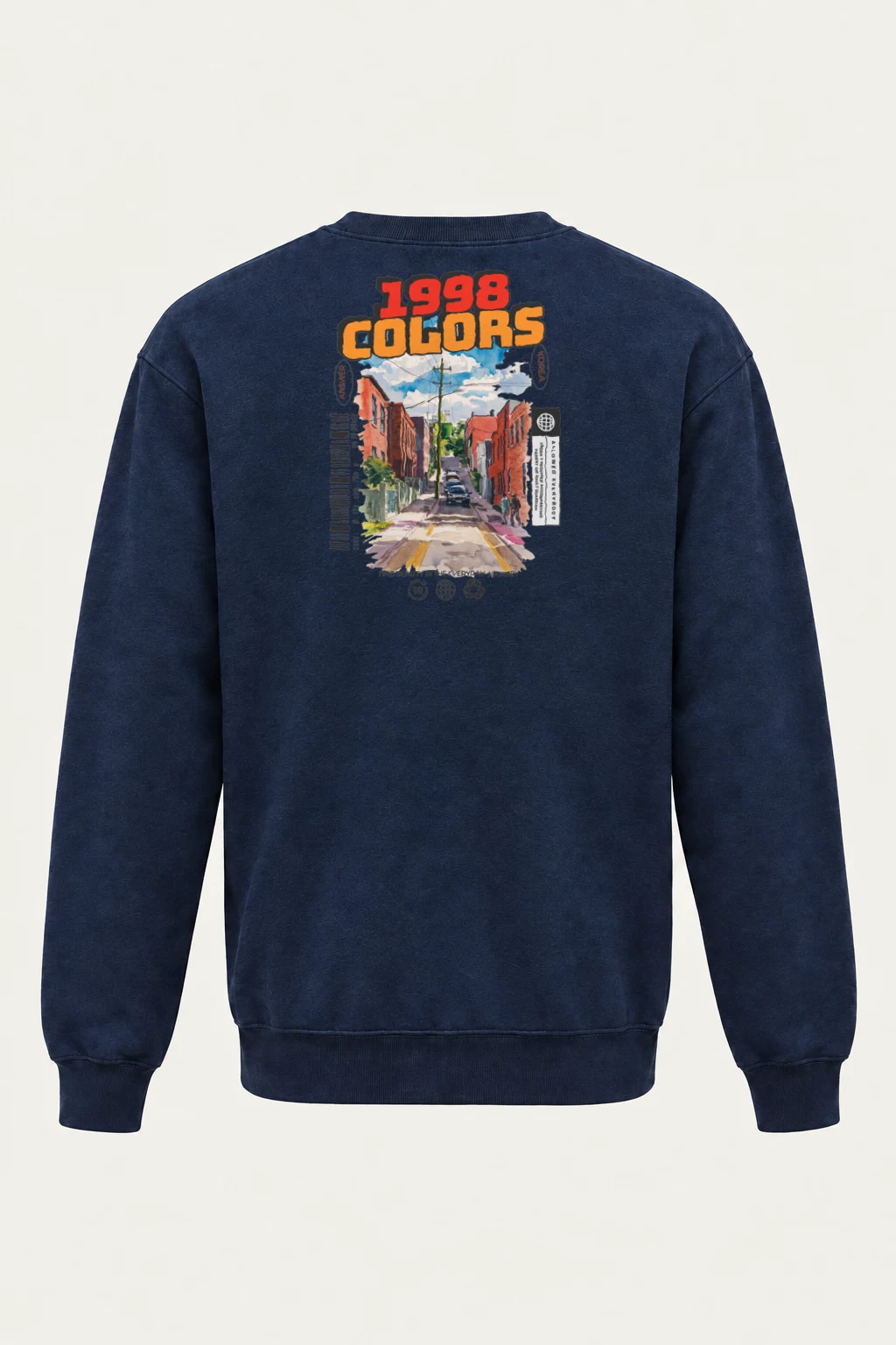 "1998 Colors Street" Heavy Blend Unisex Crewneck Sweatshirt | Gildan 18000