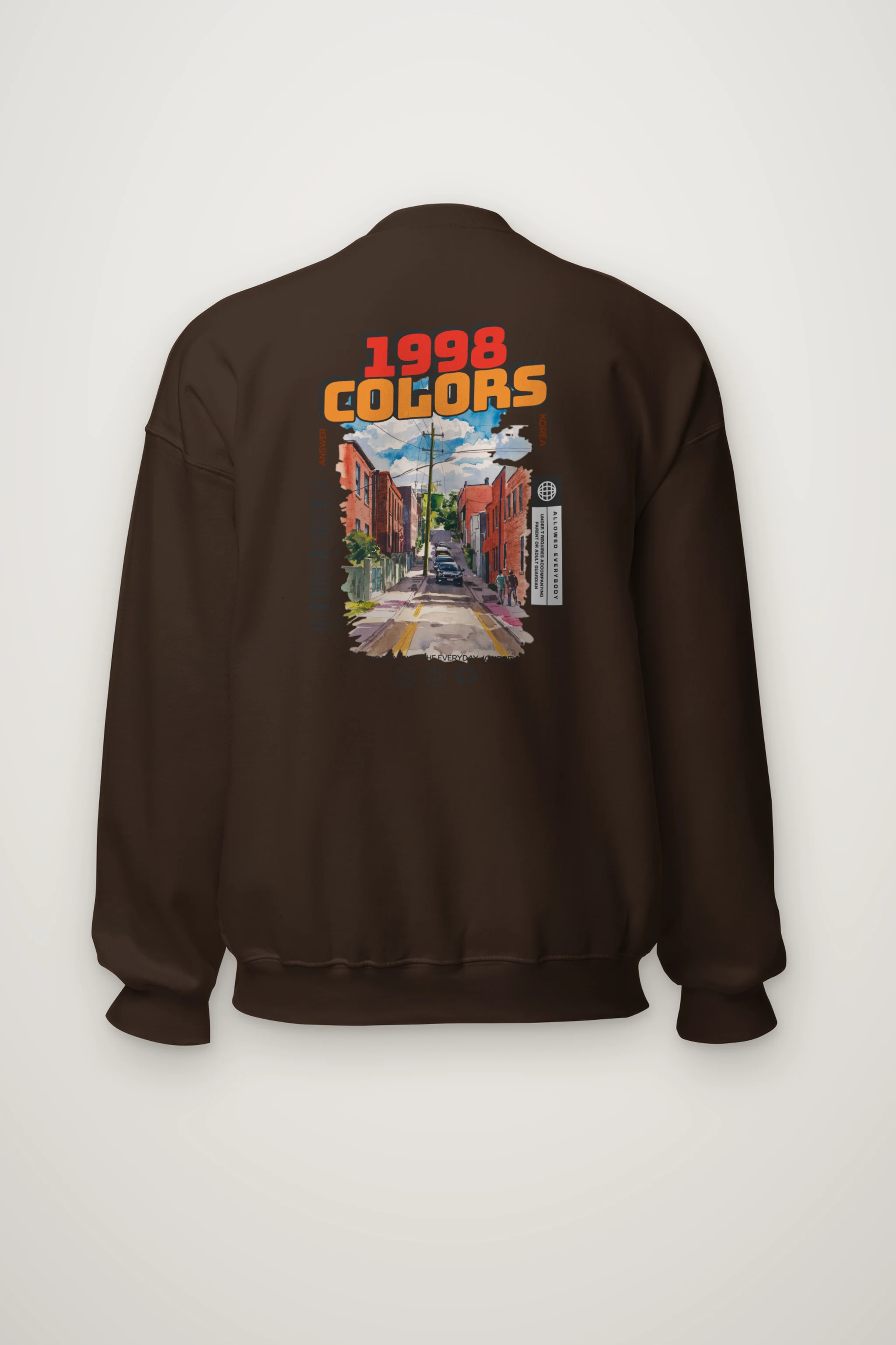 "1998 Colors Street" Heavy Blend Unisex Crewneck Sweatshirt