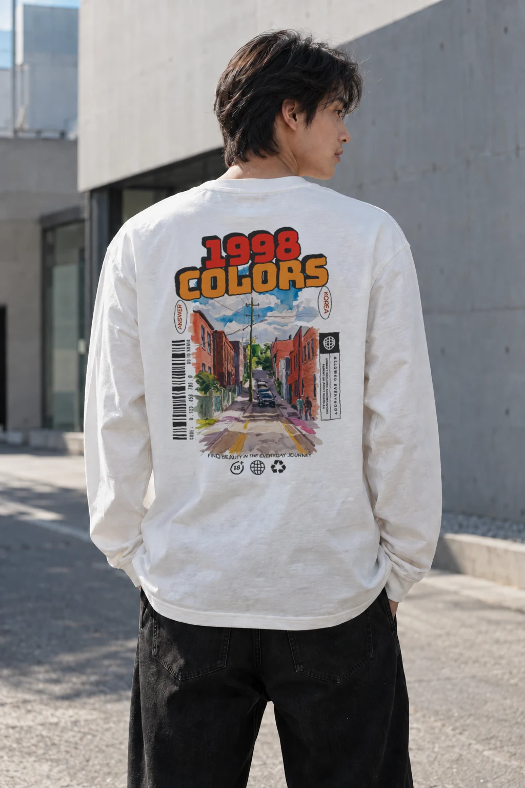 "1998 Colors" Unisex Longsleeve T-shirt | Gildan 2400