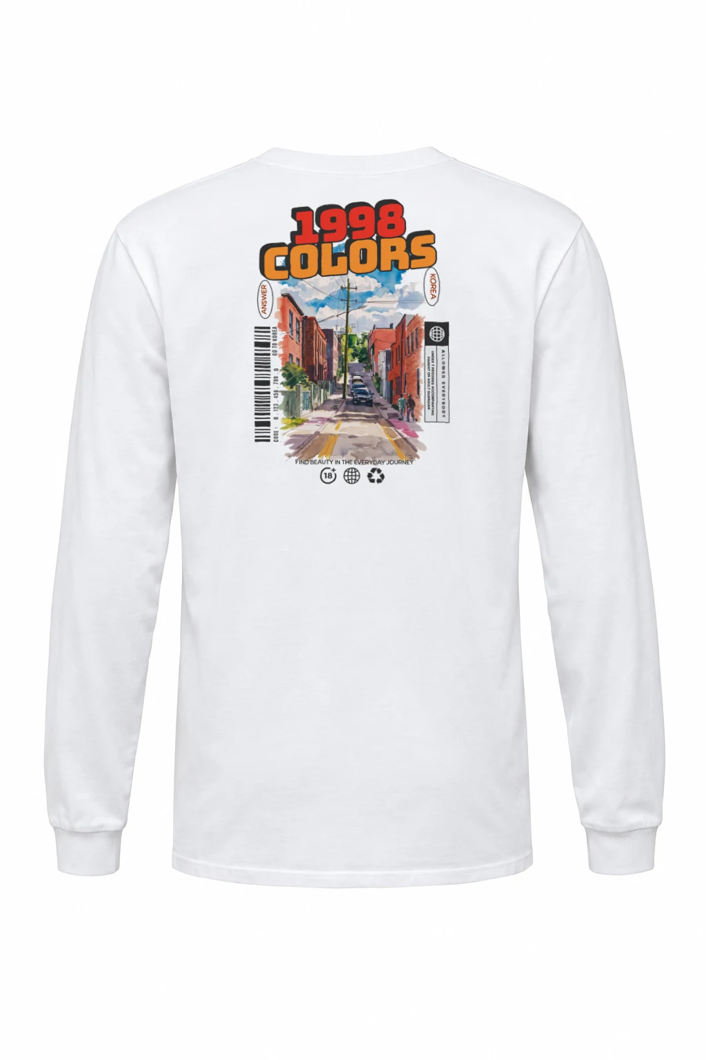 "1998 Colors" Unisex Longsleeve T-shirt | Gildan 2400