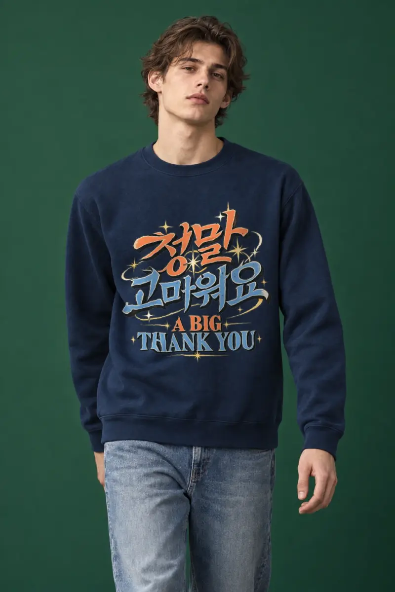"A Big Thank You" Heavy Blend Unisex Crewneck Sweatshirt