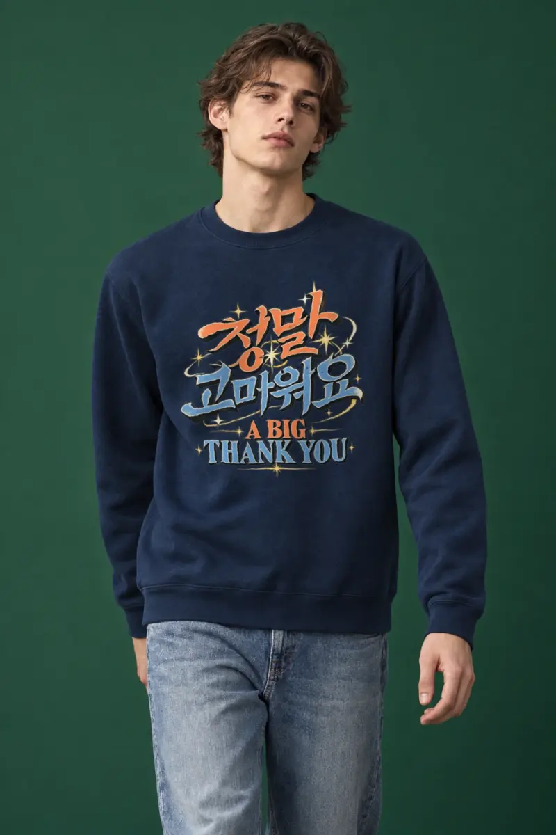 "A Big Thank You" Heavy Blend Unisex Crewneck Sweatshirt