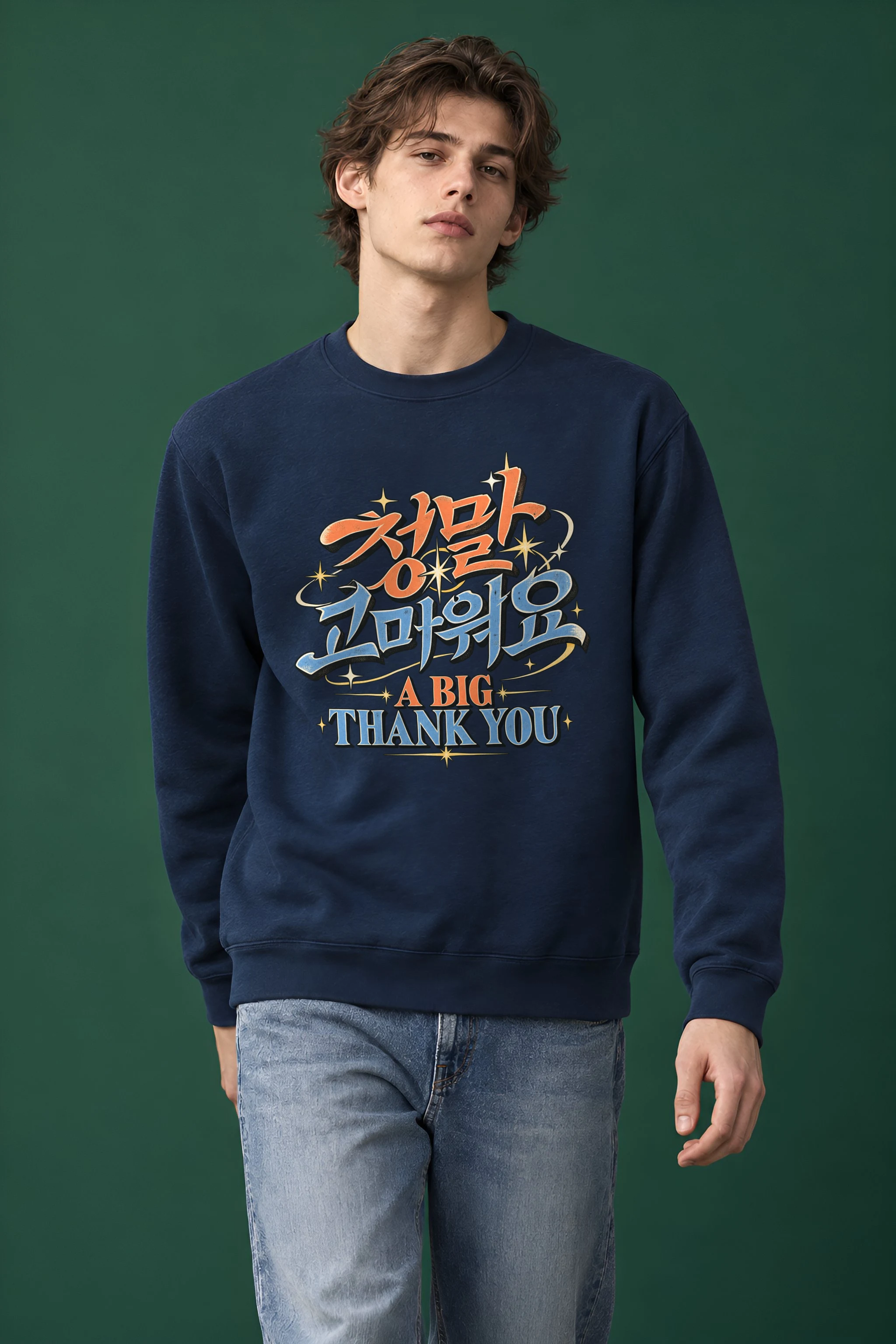 "A Big Thank You" Heavy Blend Unisex Crewneck Sweatshirt