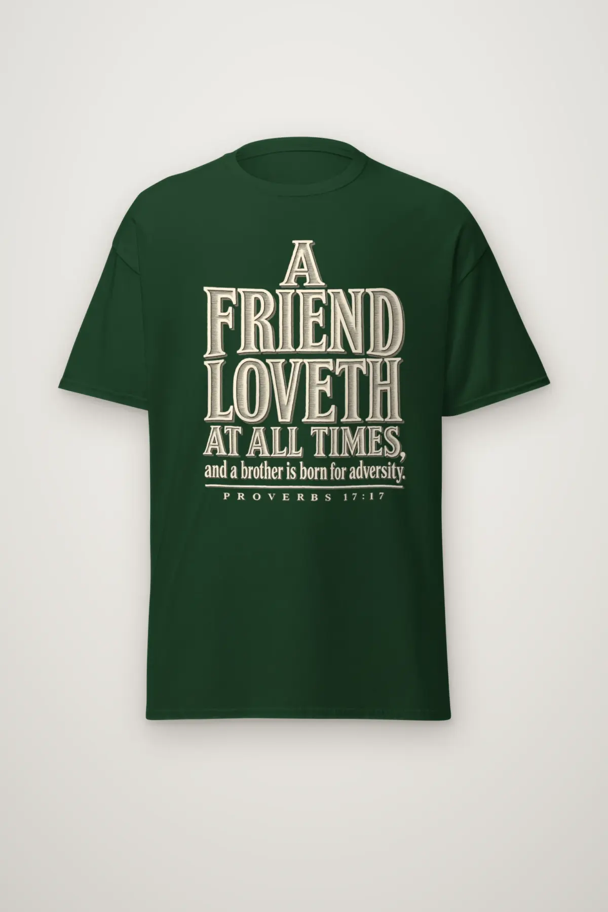 "A Friend Loveth" Heavyweight Unisex Crewneck T-shirt