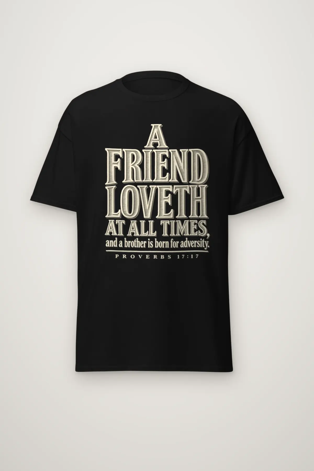 "A Friend Loveth" Heavyweight Unisex Crewneck T-shirt