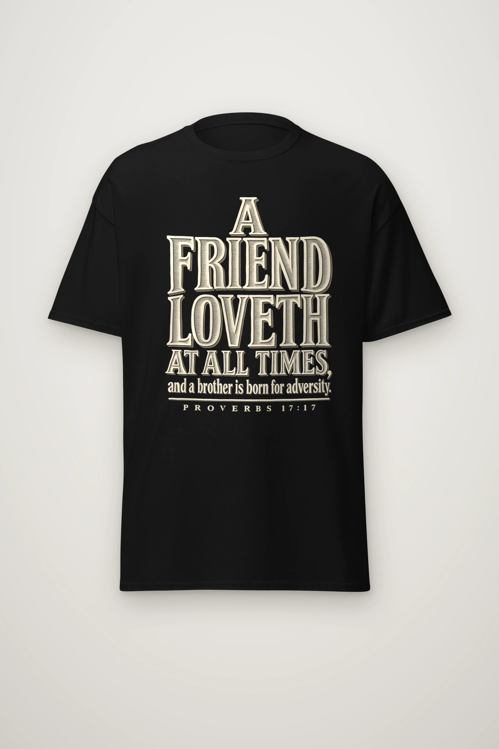 "A Friend Loveth" Heavyweight Unisex Crewneck T-shirt