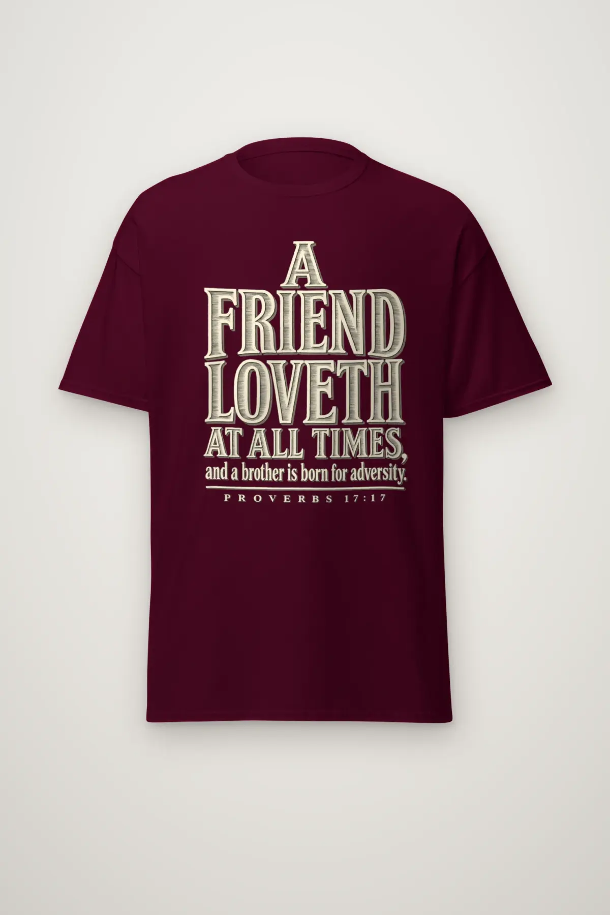 "A Friend Loveth" Heavyweight Unisex Crewneck T-shirt
