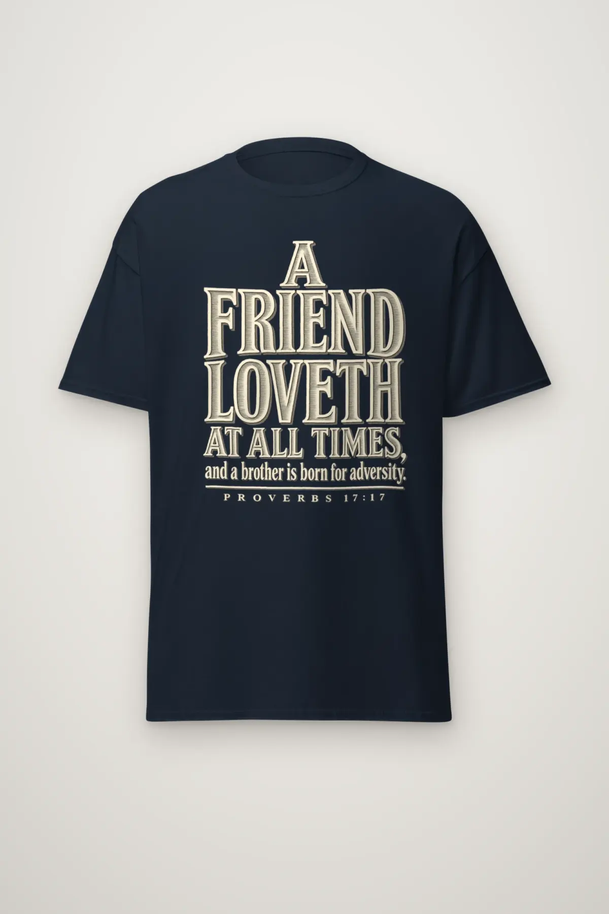 "A Friend Loveth" Heavyweight Unisex Crewneck T-shirt