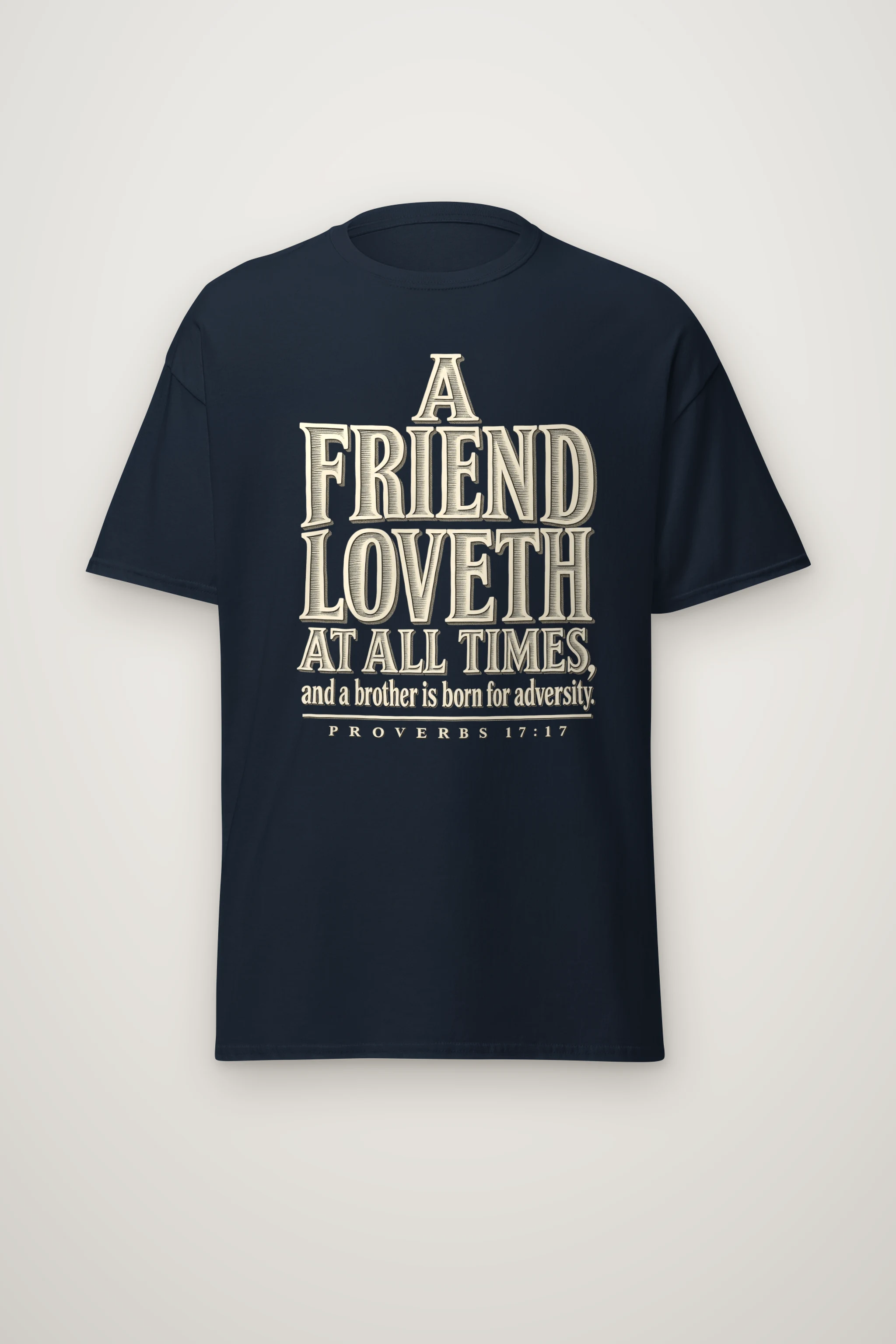"A Friend Loveth" Heavyweight Unisex Crewneck T-shirt
