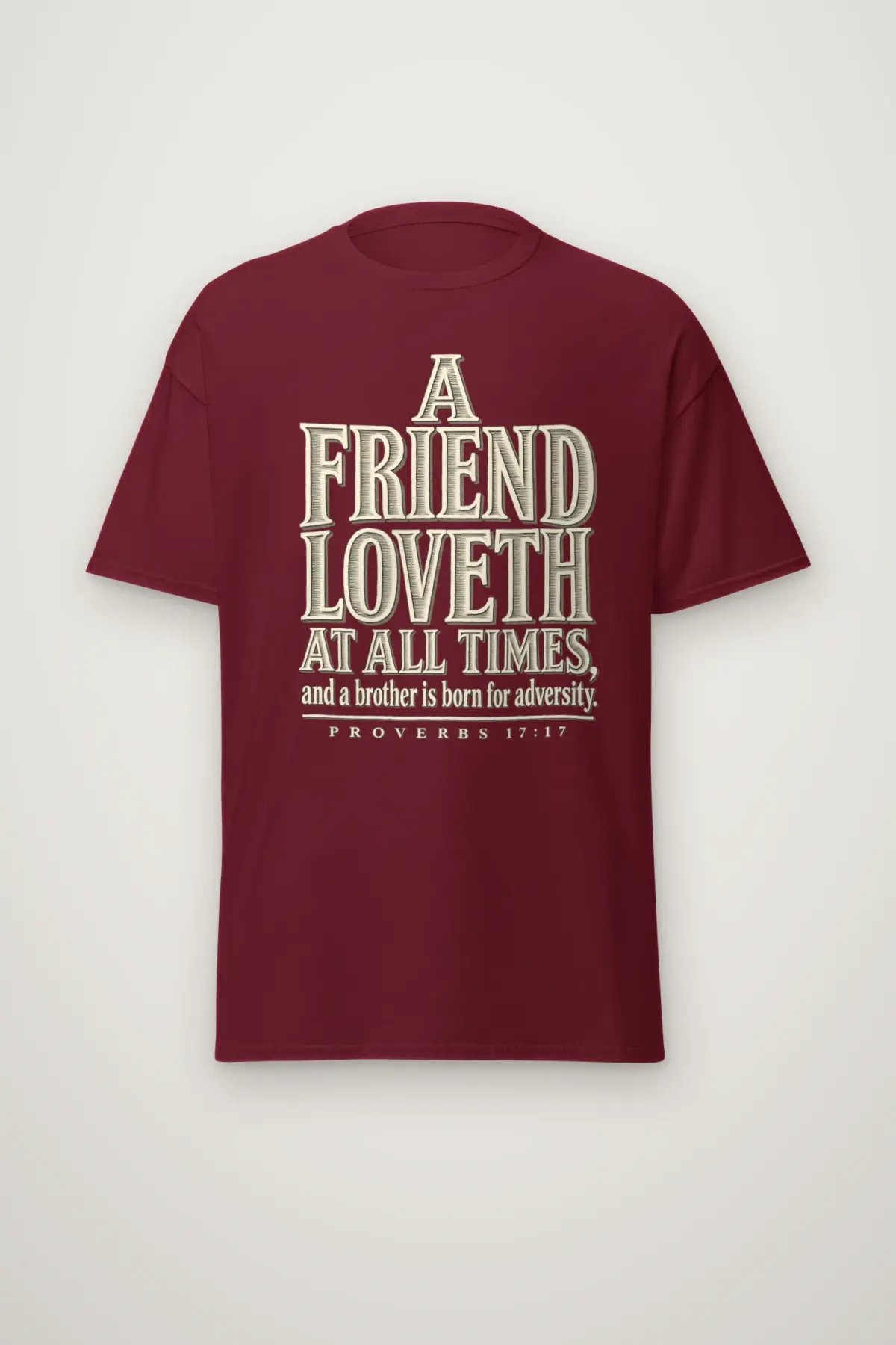"A Friend Loveth" Heavyweight Unisex Crewneck T-shirt