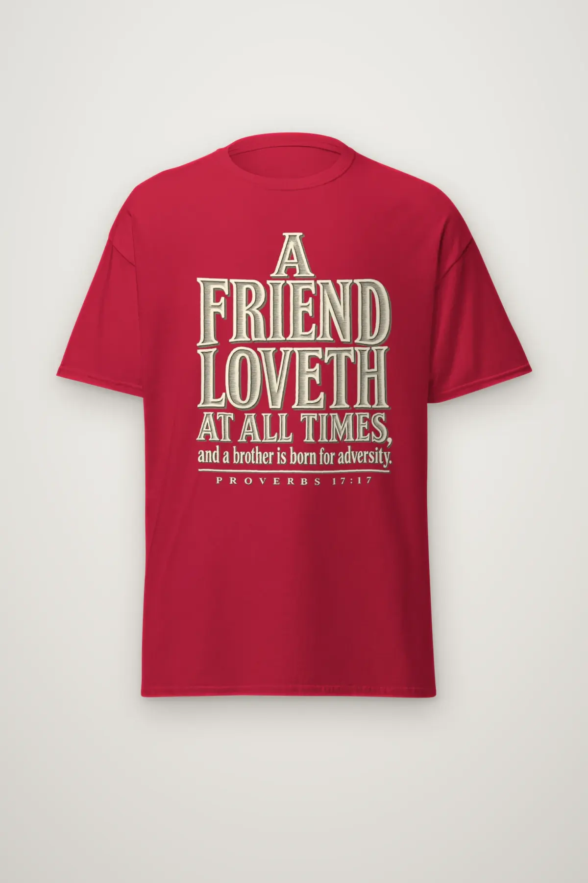 "A Friend Loveth" Heavyweight Unisex Crewneck T-shirt