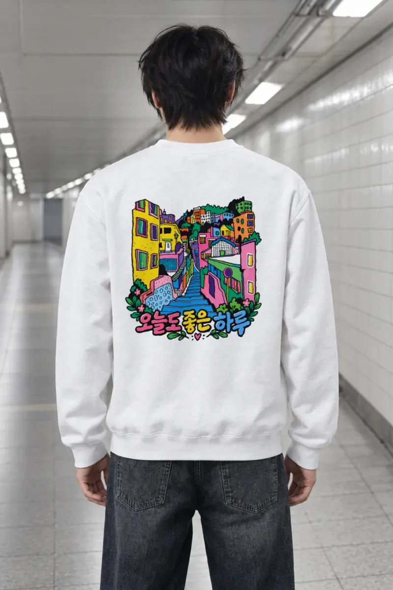 "A Good Day" Heavy Blend Unisex Crewneck Sweatshirt