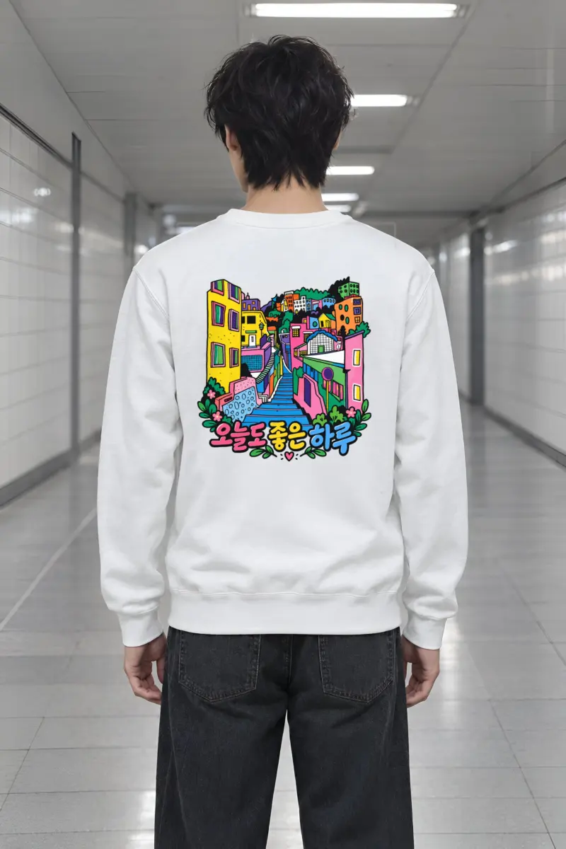 "A Good Day" Heavy Blend Unisex Crewneck Sweatshirt